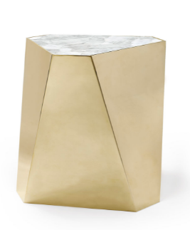 Artwerks Marble/ Gold Side Table